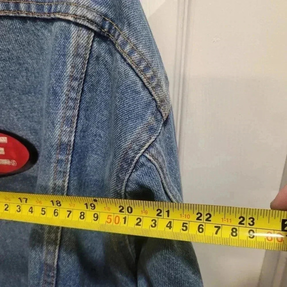 Vintage VTG Showtime Denim Jacket "Celebrating 20 Years" Has Some stains. See p - Picture 7 of 9